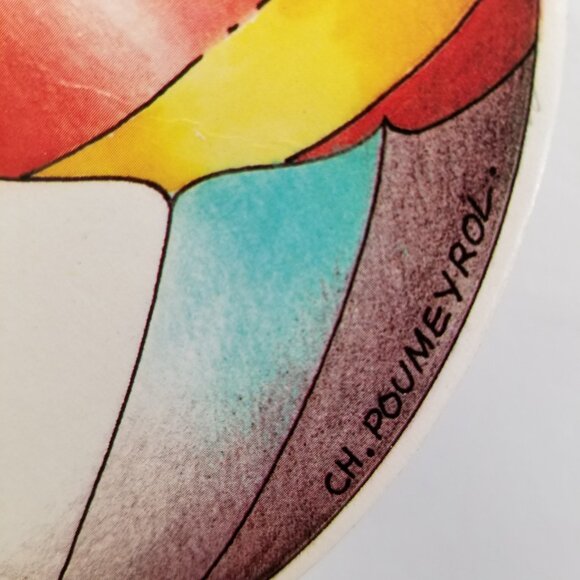 Vintage French Circus Elephant Cardboard Mobile by Ch. Poumeyrol for Kid French - Picture 6 of 7